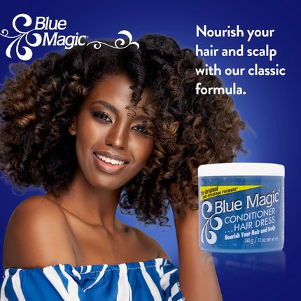 Blue Magic Conditioning Hair Dressing 12 Oz., Dry, anti Breakage, Nourishing, Moisturizing