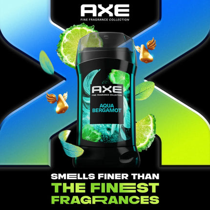 Axe Deodorant Stick for Men Aqua Bergamot with Sage + Juniper Essential Oils Aluminum-Free, 3 Oz
