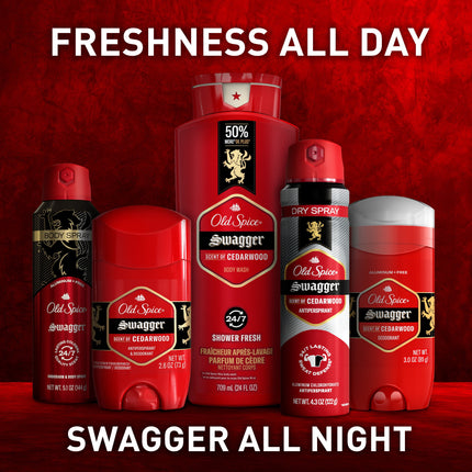 Old Spice Aluminum Free Deodorant for Men, Invisible Solid Stick, Swagger, 3.0 Oz
