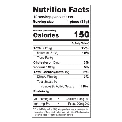 Marketside Bite Sized Chocolate Peanut Butter Swirl Brownies, 13.3 Oz, 12 Count, Shelf-Stable, Baked
