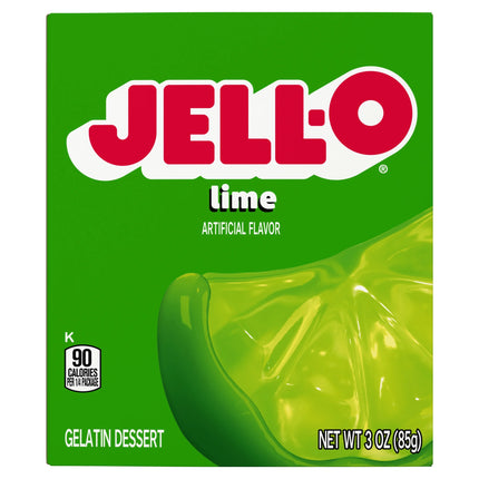 Jell-O Lime Gelatin Dessert Mix, 3 Oz Box