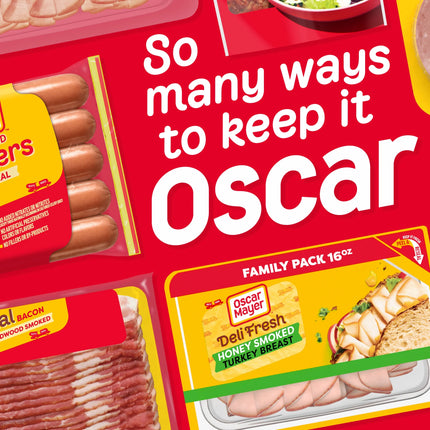 Oscar Mayer Deli Fresh Honey Smoked Sliced Turkey Breast Deli Lunch Meat, 16 Oz Package