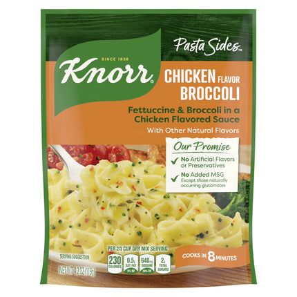 Knorr Pasta Sides Cheddar Broccoli Fusilli Made with No Artificial Flavors, 4.3 Oz Pouch