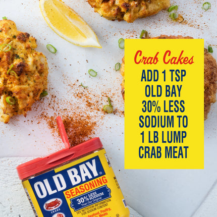 OLD BAY Gluten Free 30% Less Sodium Seasoning, 2.0 Oz Can