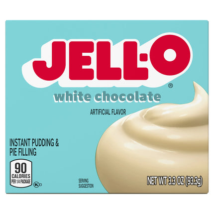 Jell-O White Chocolate Instant Pudding & Pie Filling Mix, 3.3 Oz Box