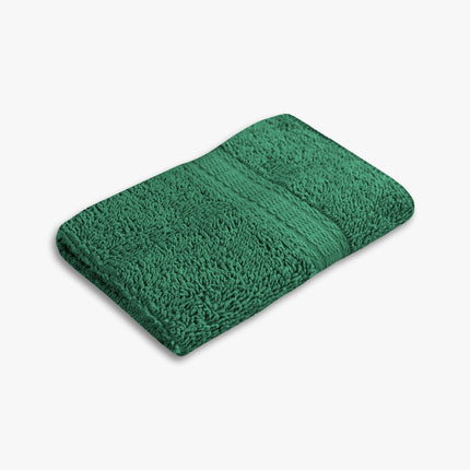 Mainstays 100% Cotton Washcloth, Super Soft and Highly Absorbent Basic Solid Premium Washcloth for Bathroom, Hotels, Spa and Gym – Green