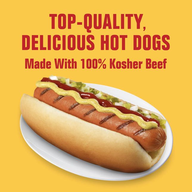 Hebrew National 100% Kosher Beef Franks, Hot Dogs, 10.3 Oz 6 Count