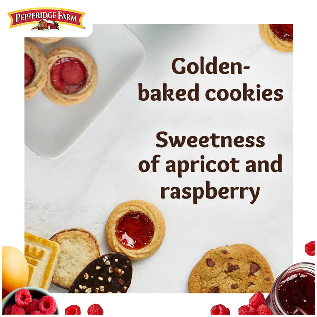 Pepperidge Farm Verona Apricot Raspberry Thumbprint Cookies, 6.75 Oz Bag