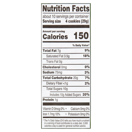 Great Value Fudge Mint Cookies, 10 Oz