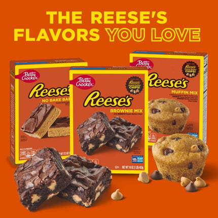 Betty Crocker REESE'S Peanut Butter No Bake Bars Mix with HERSHEY’S Frosting, 17.3 Oz