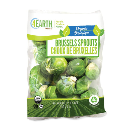 Fresh Organic Brussels Sprouts, 1 Lb Bag