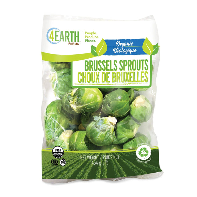 Fresh Organic Brussels Sprouts, 1 Lb Bag