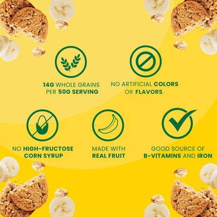 Belvita Soft Baked Breakfast Bars, Banana Bread, 5 Packs (1 Biscuit per Pack)