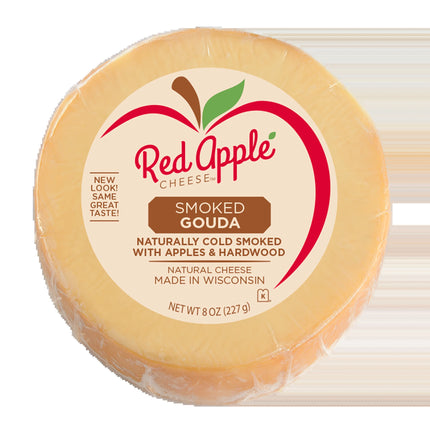 Red Apple Cheese Apple Smoked Natural Gouda, 8 Oz Round