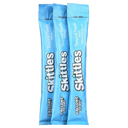 Skittles Zero Sugar Gallons-To-Go Powdered Drink Mix, Tropical Punch, 8 Count Gallon Pitcher Packets