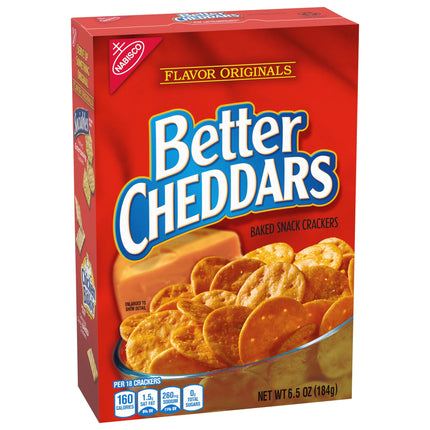 Better Cheddars Baked Snack Cheese Crackers, 6.5 Oz