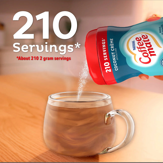 Nestle Coffee Mate Coconut Creme Powdered Coffee Creamer 15 Oz. Canister