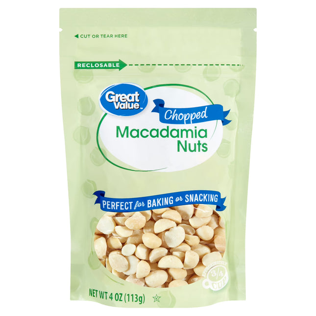 Great Value Chopped Macadamia Nuts, 4 Oz