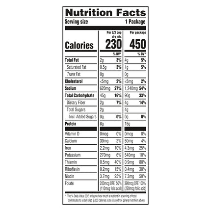 Knorr Pasta Sides Chicken Flavor Fettuccine Made with No Artificial Flavors, 4.3 Oz Pouch