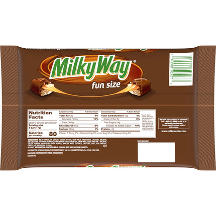 Milky Way Fun Size Milk Chocolate Candy Bars - 10.65 Oz Bag