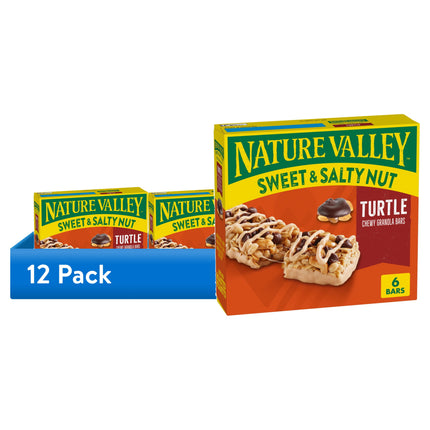 Nature Valley Sweet and Salty Nut Granola Bars, Turtle, 6 Bars, 7.2 Oz