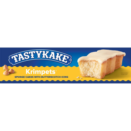 Tastykake Butterscotch Krimpets, Butterscotch Icing, Snack Cakes, 12 Oz, 12 Count, Shelf-Stable