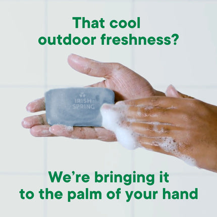 Irish Spring Moisture Blast Deodorant Bar Soap for Men, 3.7 Oz Bar (12 Pack)