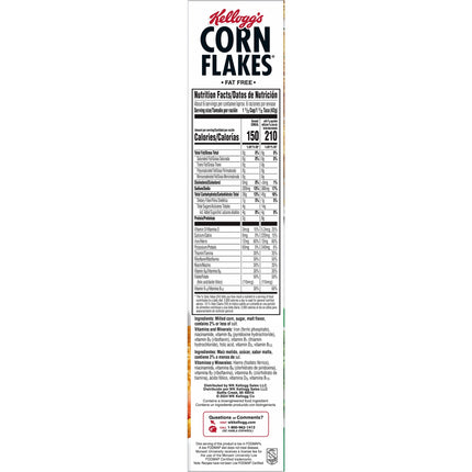 Kellogg’S Corn Flakes Breakfast Cereal, 8 Vitamins & Minerals, 9.6 Oz