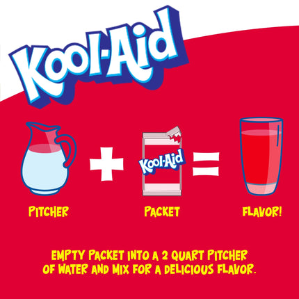 Kool-Aid Unsweetened Cherry Powdered Soft Drink Mix, 0.13 Oz Packet, Powders