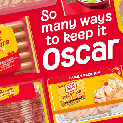 Oscar Mayer Deli Fresh Chipotle Seasoned Sliced Chicken Breast Deli Lunch Meat, 16 Oz Package