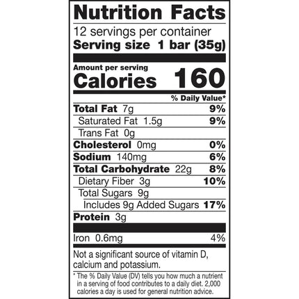 Nature Valley Soft Baked Oatmeal Squares, Peanut Butter, 12 Bars, 14.88 Oz