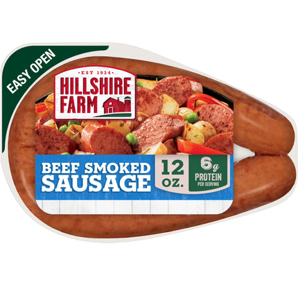 Hillshire Farm Beef Smoked Sausage, 12 Oz