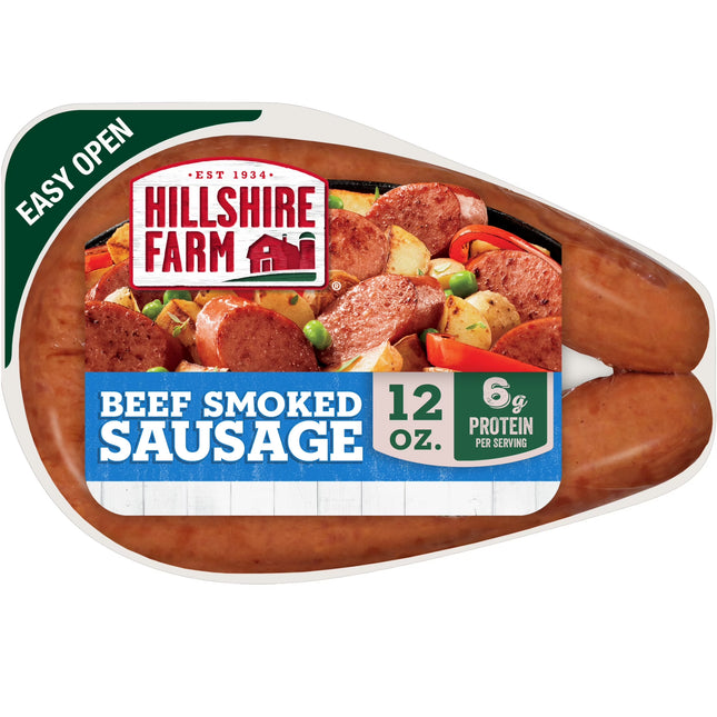 Hillshire Farm Beef Smoked Sausage, 12 Oz