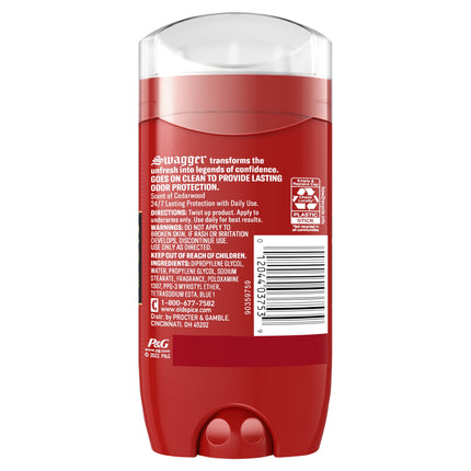 Old Spice Aluminum Free Deodorant for Men, Invisible Solid Stick, Swagger, 3.0 Oz