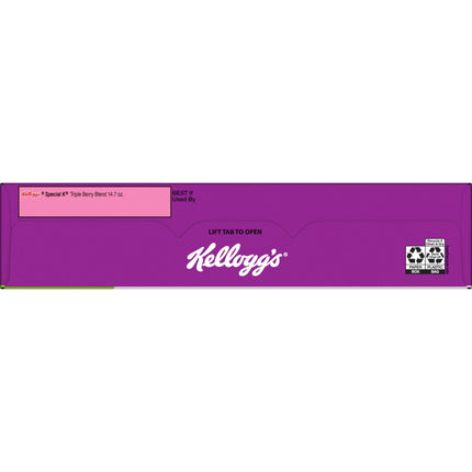 Kellogg'S Special K Triple Berry Blend Breakfast Cereal, Family Breakfast, Fiber Cereal, Berries and Dark Chocolate, 14.7Oz Box (1 Box)