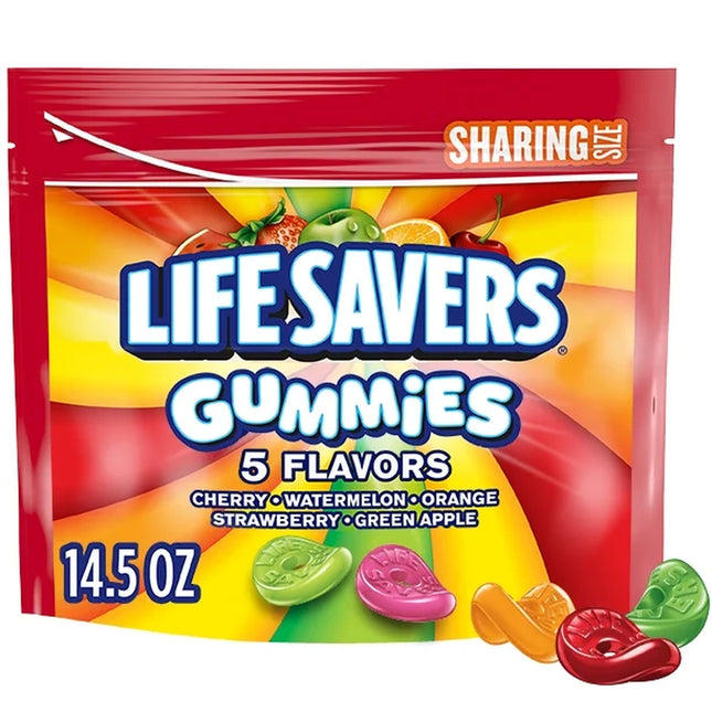 Life Savers 5 Flavors Summer Gummy Candy, Sharing Size - 14.5 Oz Bag