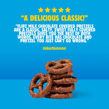 Flipz Milk Chocolate Covered Pretzels, 7.5 Oz