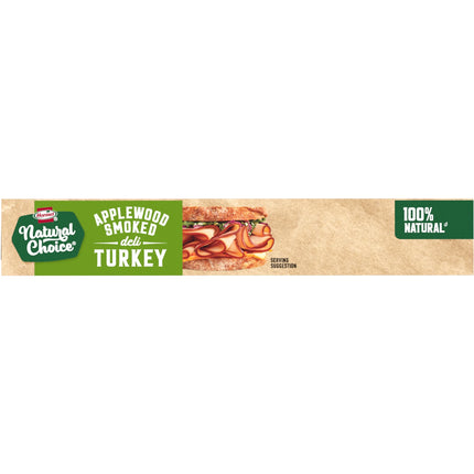 HORMEL, Natural Choice, Applewood Smoked Turkey, Sliced, Refrigerated 8 Oz Paper Box