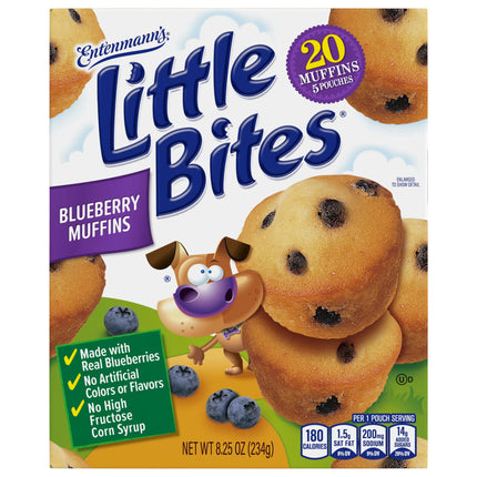 Little Bites Blueberry Muffins, 5 Packs, Mini Muffins, 8.25 Oz Box