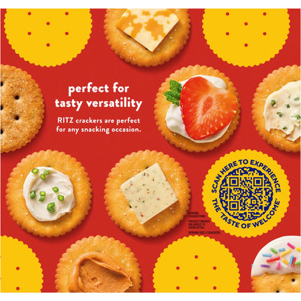 RITZ Whole Wheat Crackers, Snacks for Kids and Adults, Lunch Snacks, 12.9 Oz