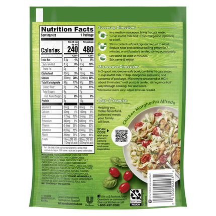 Knorr No Artificial Flavors Alfredo Broccoli Fettuccine Pasta Sides, 8 Minute Cook Time, 4.5 Oz