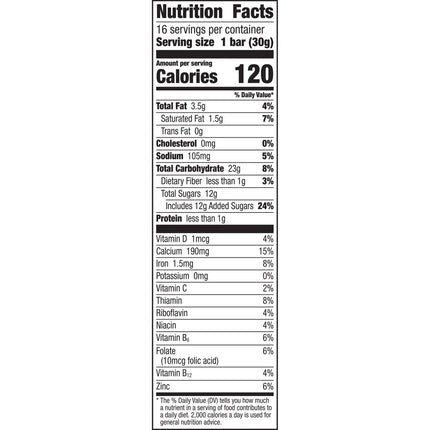 Golden Grahams Cereal Treat Bars, S'Mores, Snack Bars, Value Pack, 16 Ct, 16.96 Oz