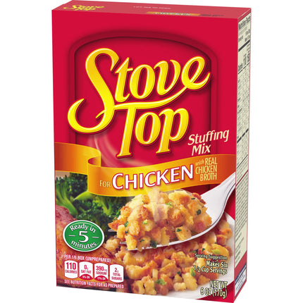 Stove Top Chicken Stuffing Mix Side Dish, 6 Oz Box