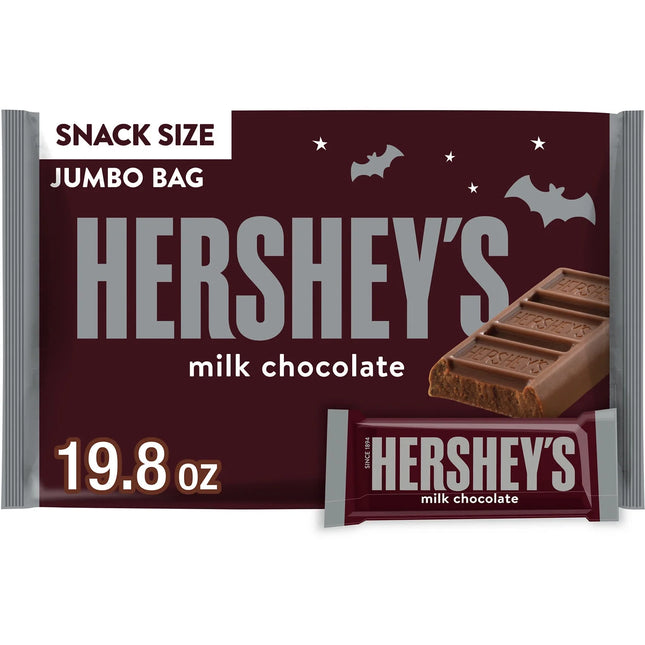 Hershey'S Milk Chocolate Snack Size Halloween Candy, Jumbo Bag 19.8 Oz