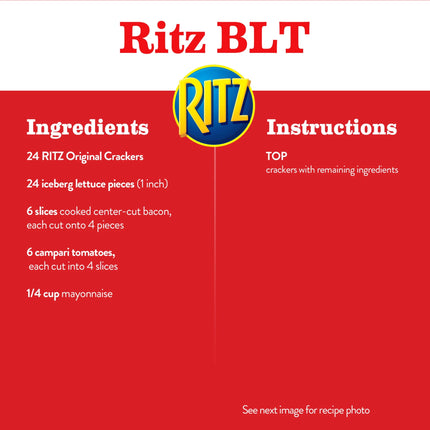 RITZ Fresh Stacks Original Crackers, Travel Snacks, 11.8 Oz (8 Multi Snack Packs)