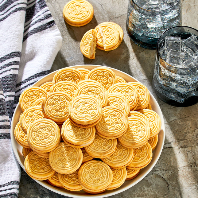 Great Value Vanilla Creme Flavor Sandwich Cookies, 25 Oz