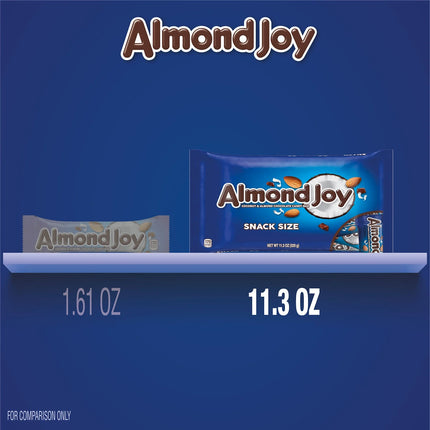 Almond Joy Coconut and Almond Chocolate Snack Size Candy, Bag 11.3 Oz