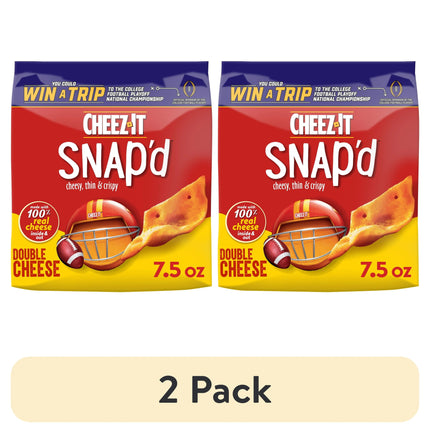 Cheez-It Snap'D Double Cheese Cracker Chips, Thin Crisps, 7.5 Oz