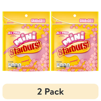 Starburst Favereds Minis Fruit Chewy Candy Grab N Go, 8 Oz Bag
