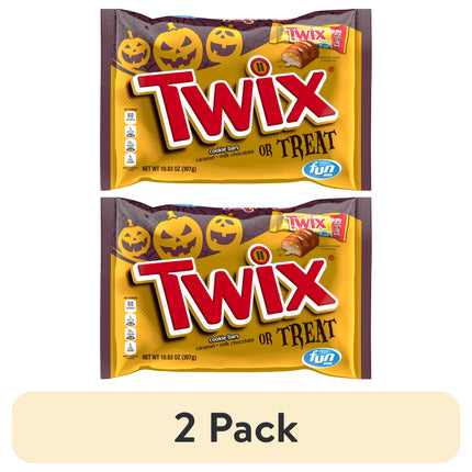 Twix Fun Size Halloween Chocolate Candy Bars - 18.28Oz Bag